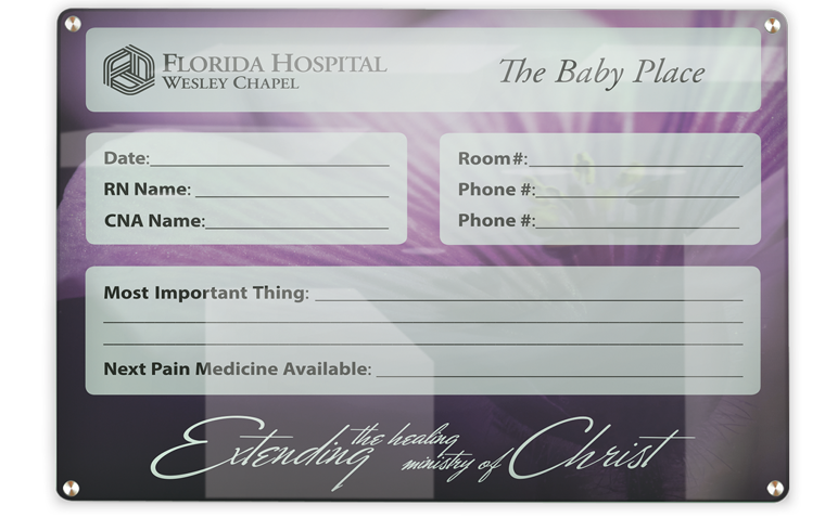 florida hospital whiteboard